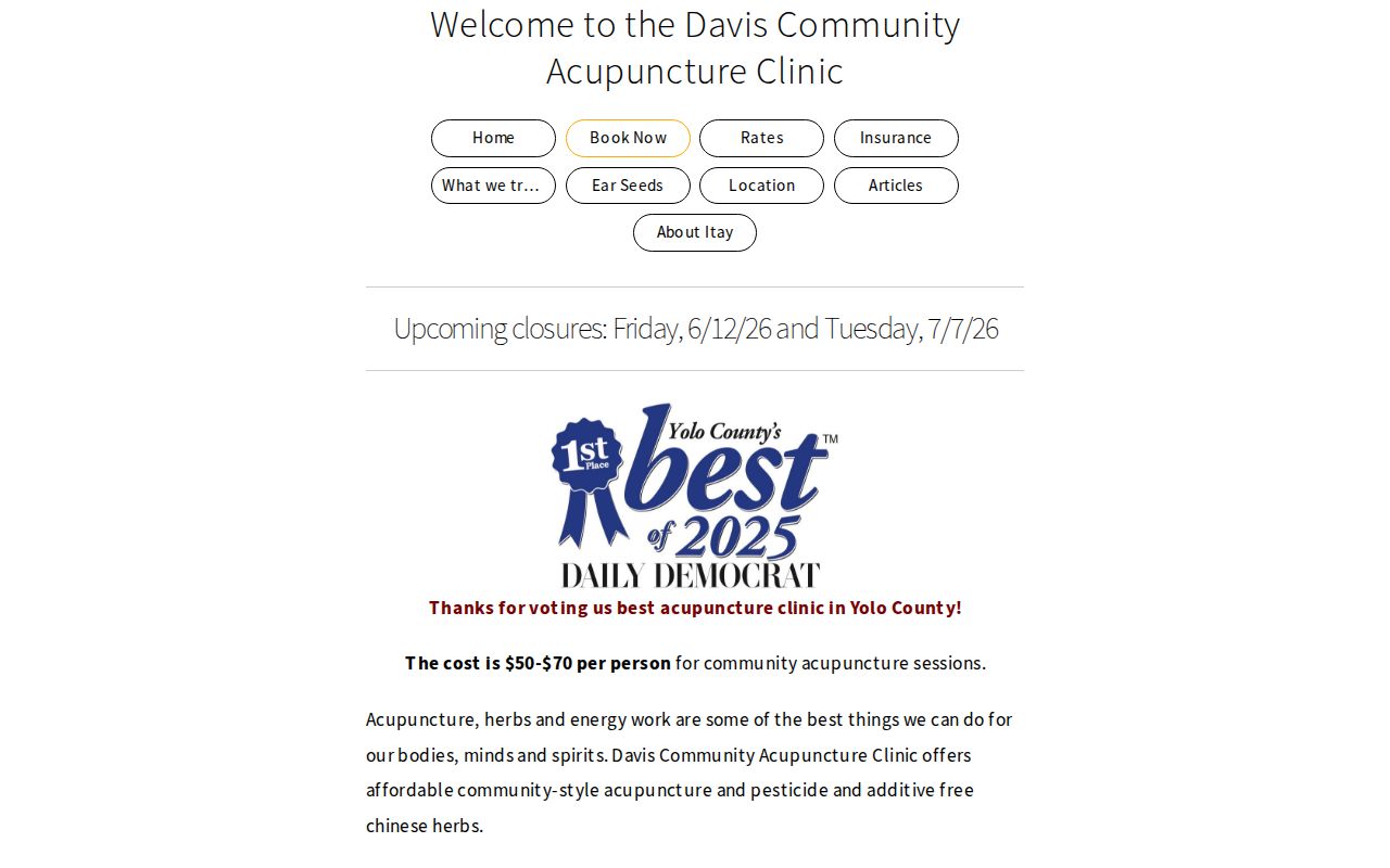 Davis Community Acupuncture Clinic